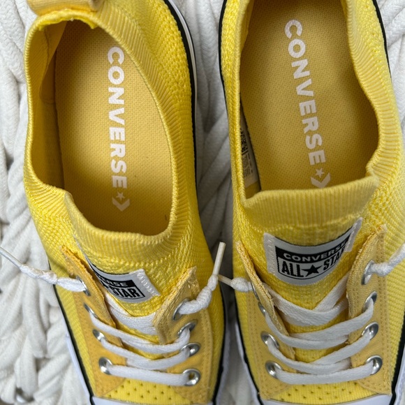 Converse chuck Taylor All Star women’s 8 Shoreline knit slip on yellow - Picture 7 of 8